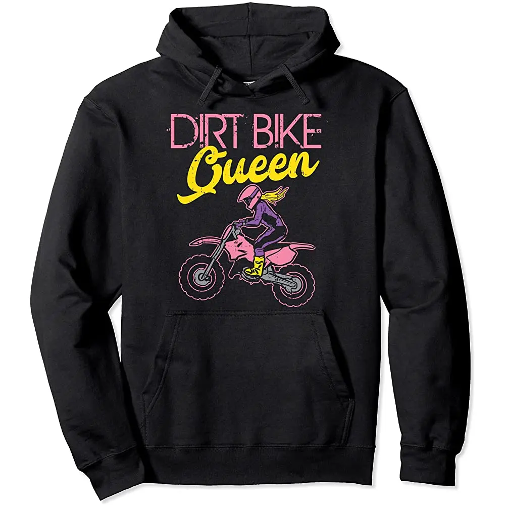 

Dirt Bike Queen Motocross Motorcycle Racing Girls Women Gift Pullover Hoodie