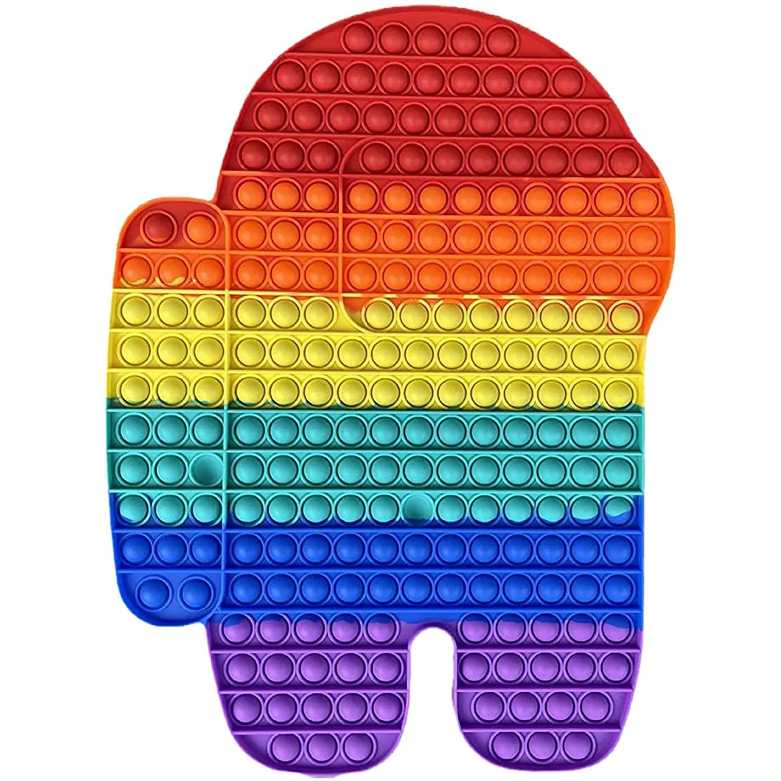

Big Size Among in Us Fidget Toys Antistress Poppit Push Bubble Sensory Toy Luminous Large Simpl Dimmer Dimple Figet Toys