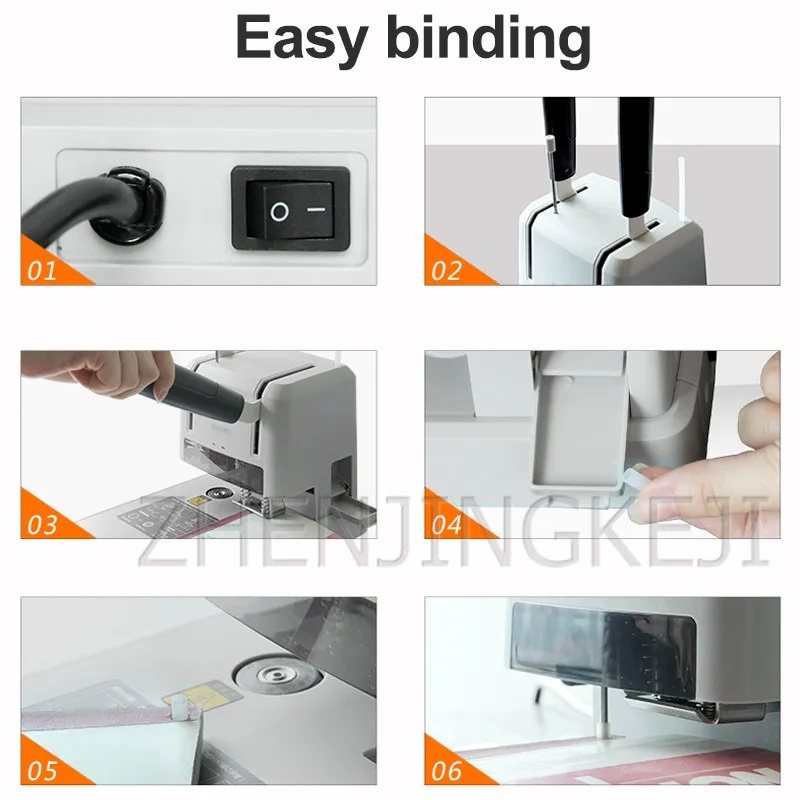 

Manual Finance Accounting Voucher Hot Melt Binding Machine Simple Punch Thickness 30MM Profession Binding Tools Powerful Diamond