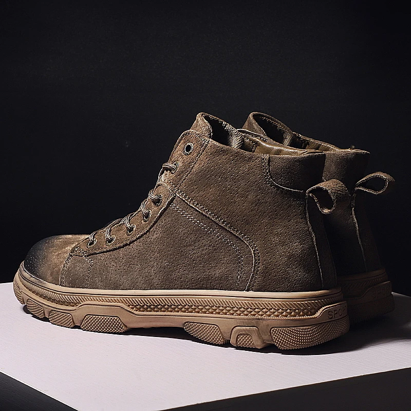 

Men Casual Sport Shoes Casual Leather Shoes Men's Sneakers Black Mens Boots Man Fashion Sneaker Men 2020 For Sports