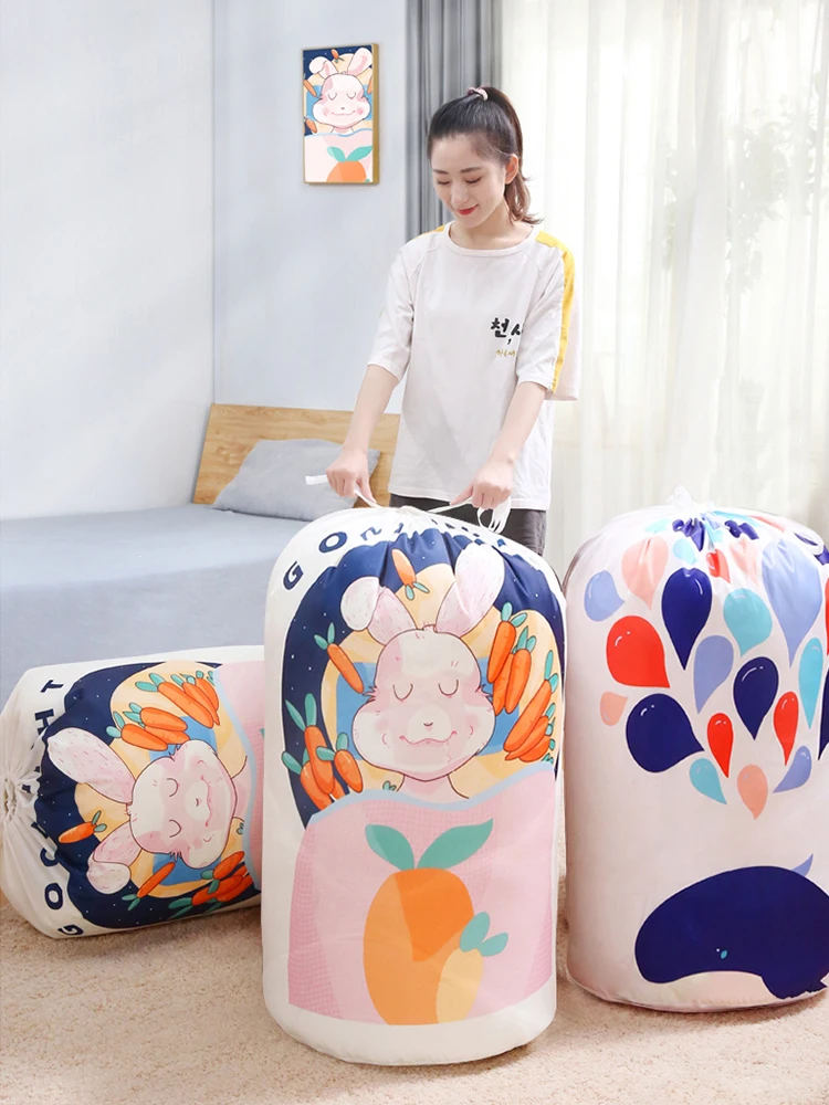 

JOYBOS Package Bag Storage Bag Lovely Household Durable Extra Large Moisture-proof Clothing Bedding FinishingPackingCanbeWashed