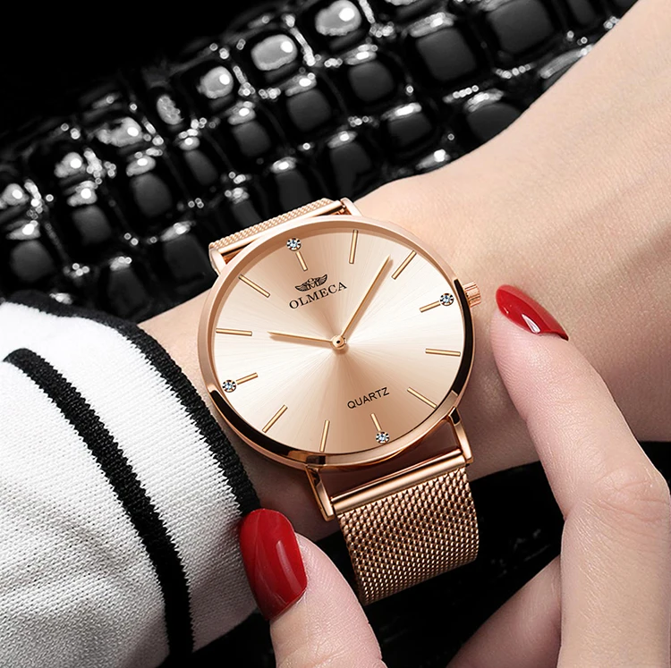 

Sport Women Watches OLMECA Rose Luxury Brand Watch Dress Reloj Mujer Water Resistant Wrist Watch