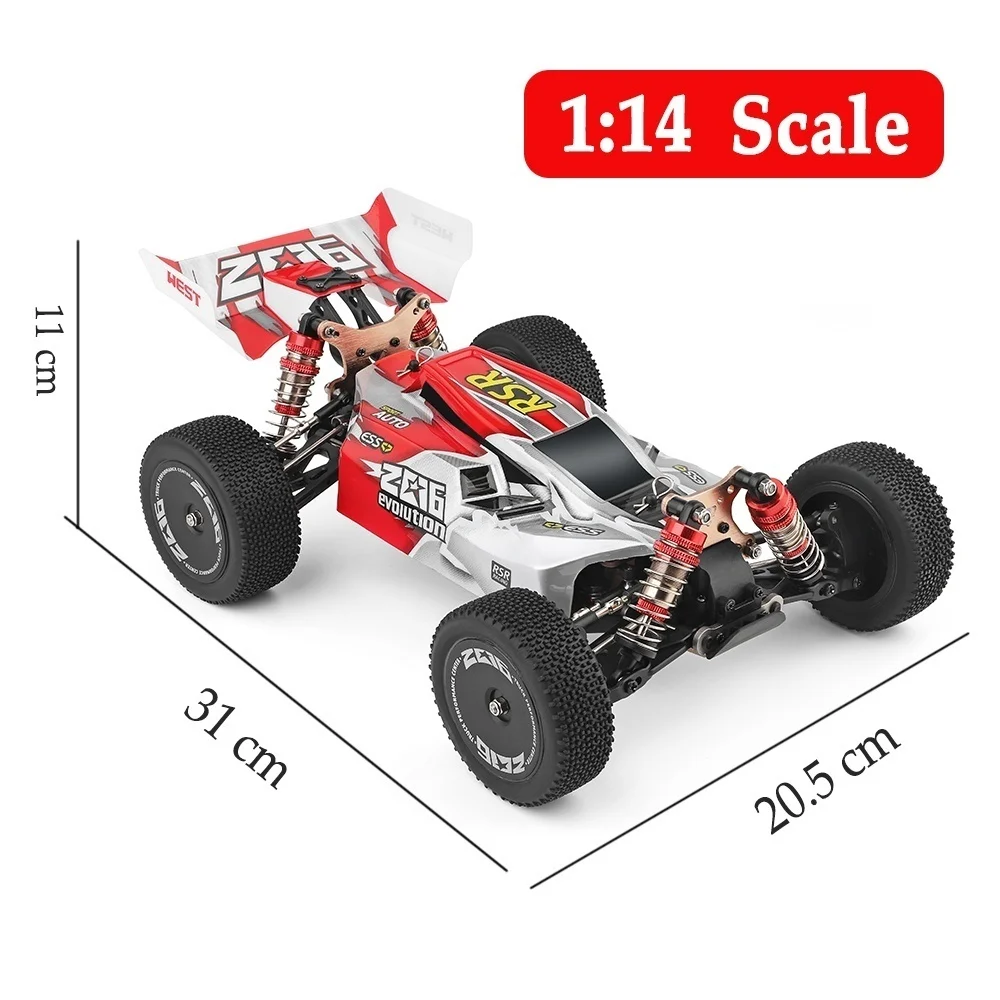 Wltoys радиоуправляемые машинки 1:14 полностью из сплава 60 км/ч высокоскоростные радиоуправляемые машинки 4wd 2,4 ГГц электрические гоночные машины коллекционный автомобиль