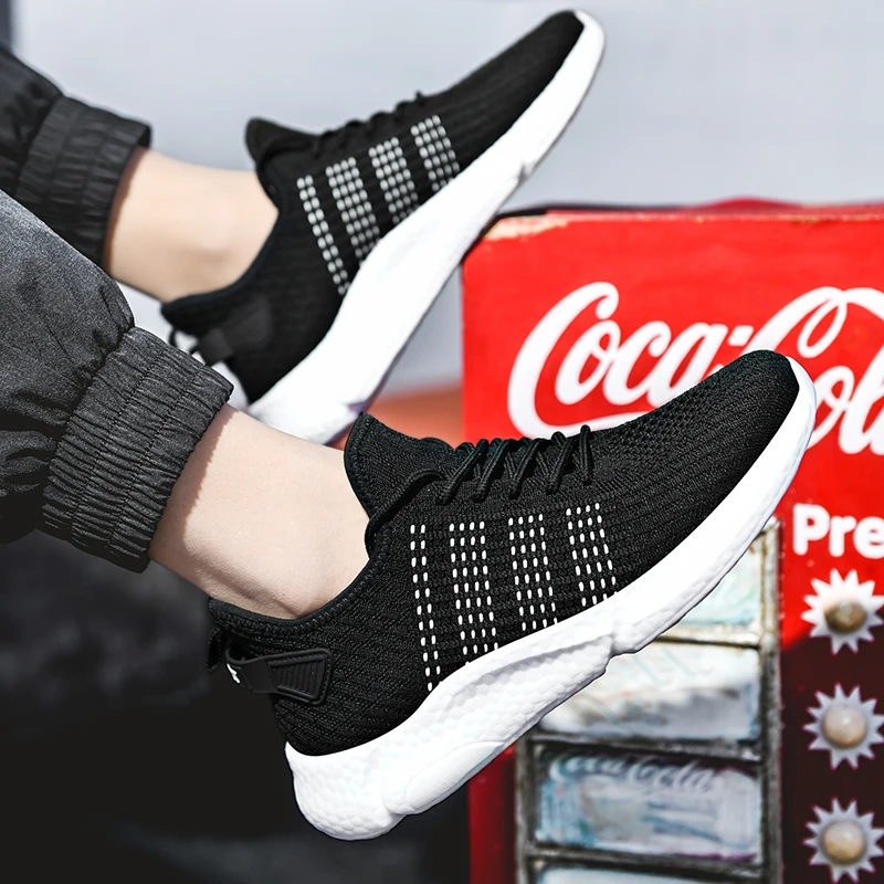 

Summer Mens Sneakers New Mesh Men Casual Shoes Lightweight Sneakers Lac-up Men Shoes Breathable Soft Fashion Walking Shoes