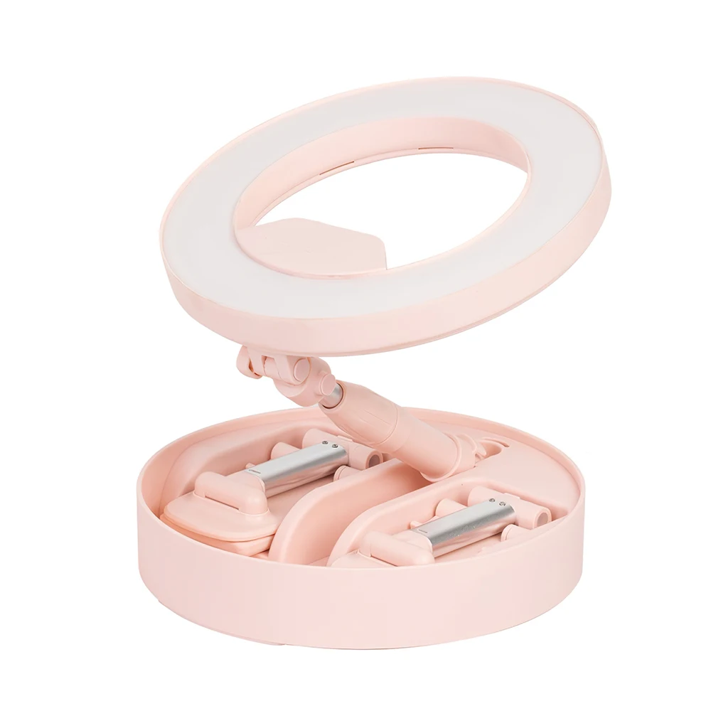 Кольцевая лампа с держателем для телефона подсветкой зеркала макияжа | Освещение