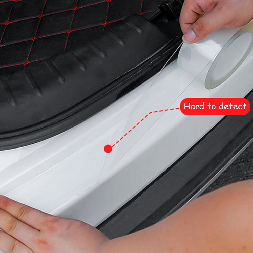 

Protector Sill Scuff Cover Car Door Plate Sticker Bumper Body Anti Scratch Strip