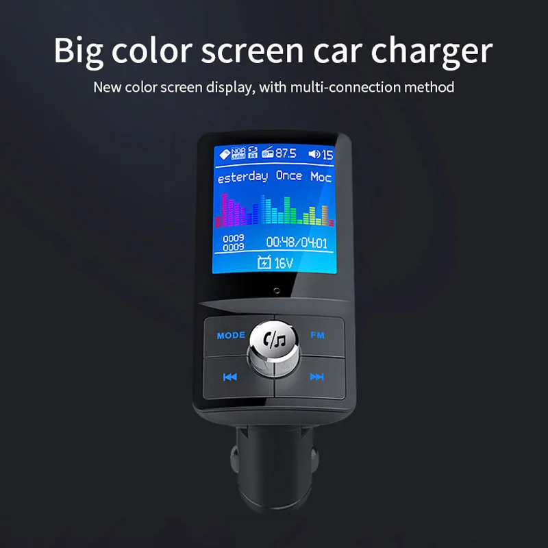 JaJaBor FM передатчик Bluetooth 5 0 автомобильный комплект громкой связи AUX музыкальный