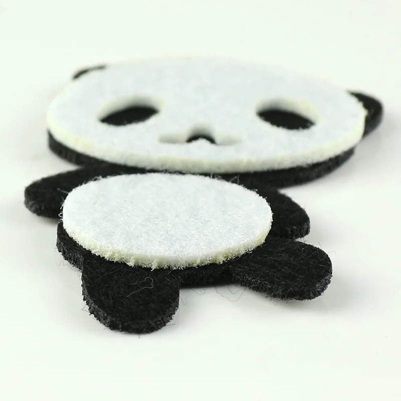 8 шт./лот войлочные нашивки высекающая панда войлочная аппликация сделай сам