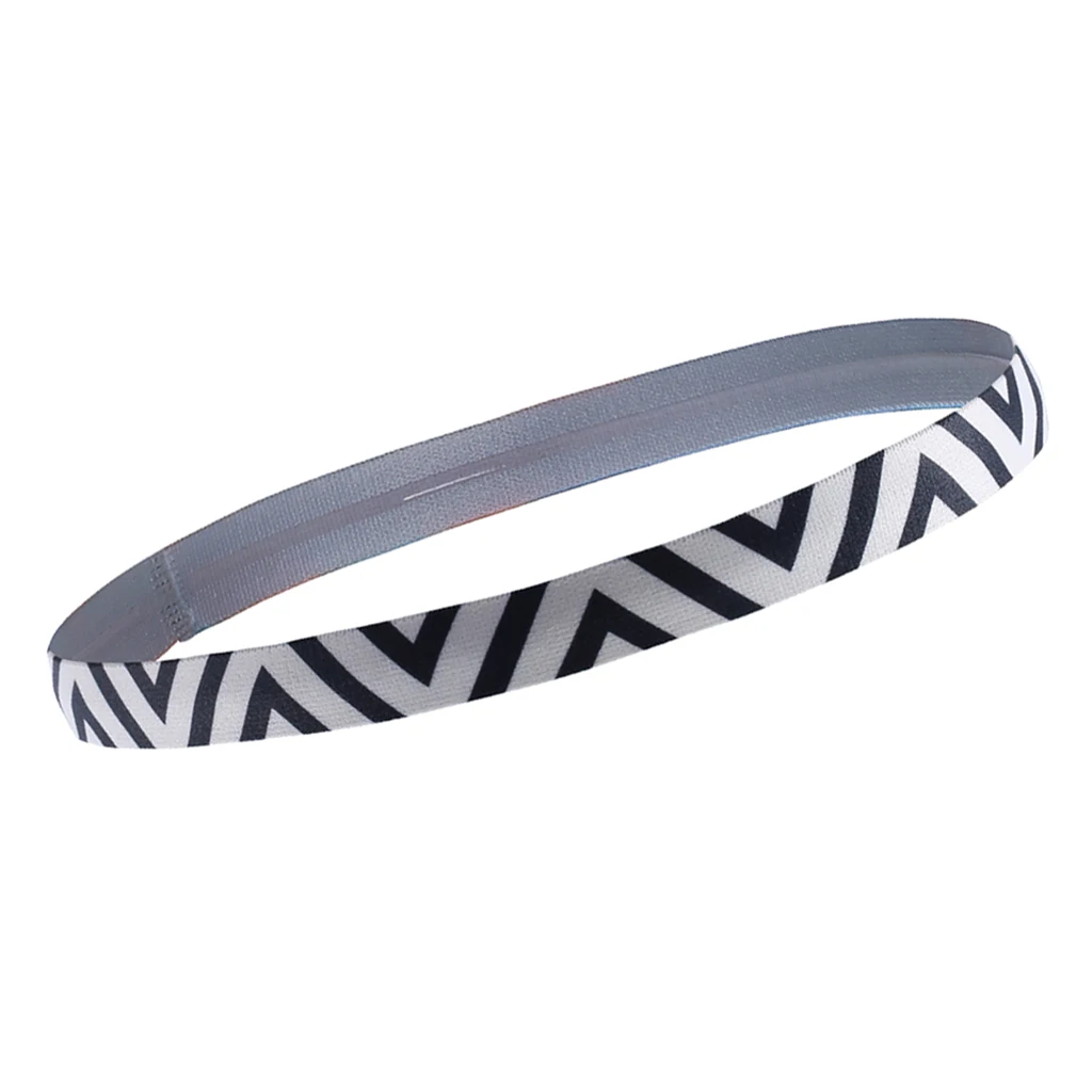 

1 Set Elastic Fitness White Wristband Working Out Headbands Non Skid Moisture Wicking Sports Equipments