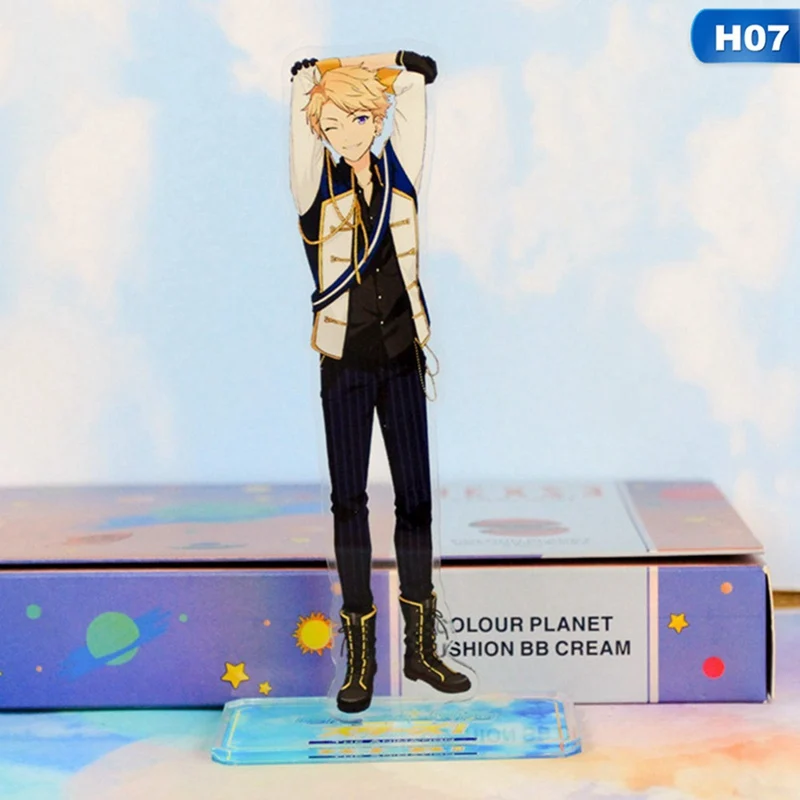 7 Аниме ансамбль звезды: Trickstar Hidaka Hokuto Akehoshi Subaru Косплей фигурка на акриловой подставке модель+ значок - Цвет: 7