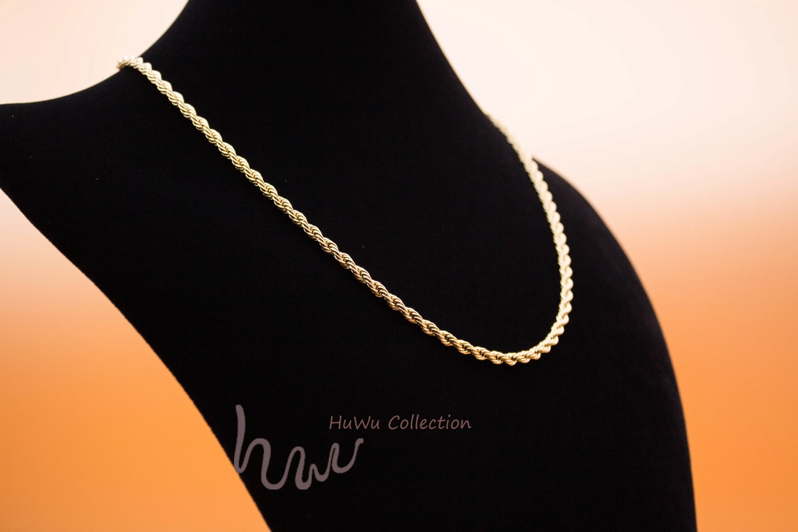 Витое ожерелье цепь для мужчин и женщин уникальная 18 К покрытая нержавеющая