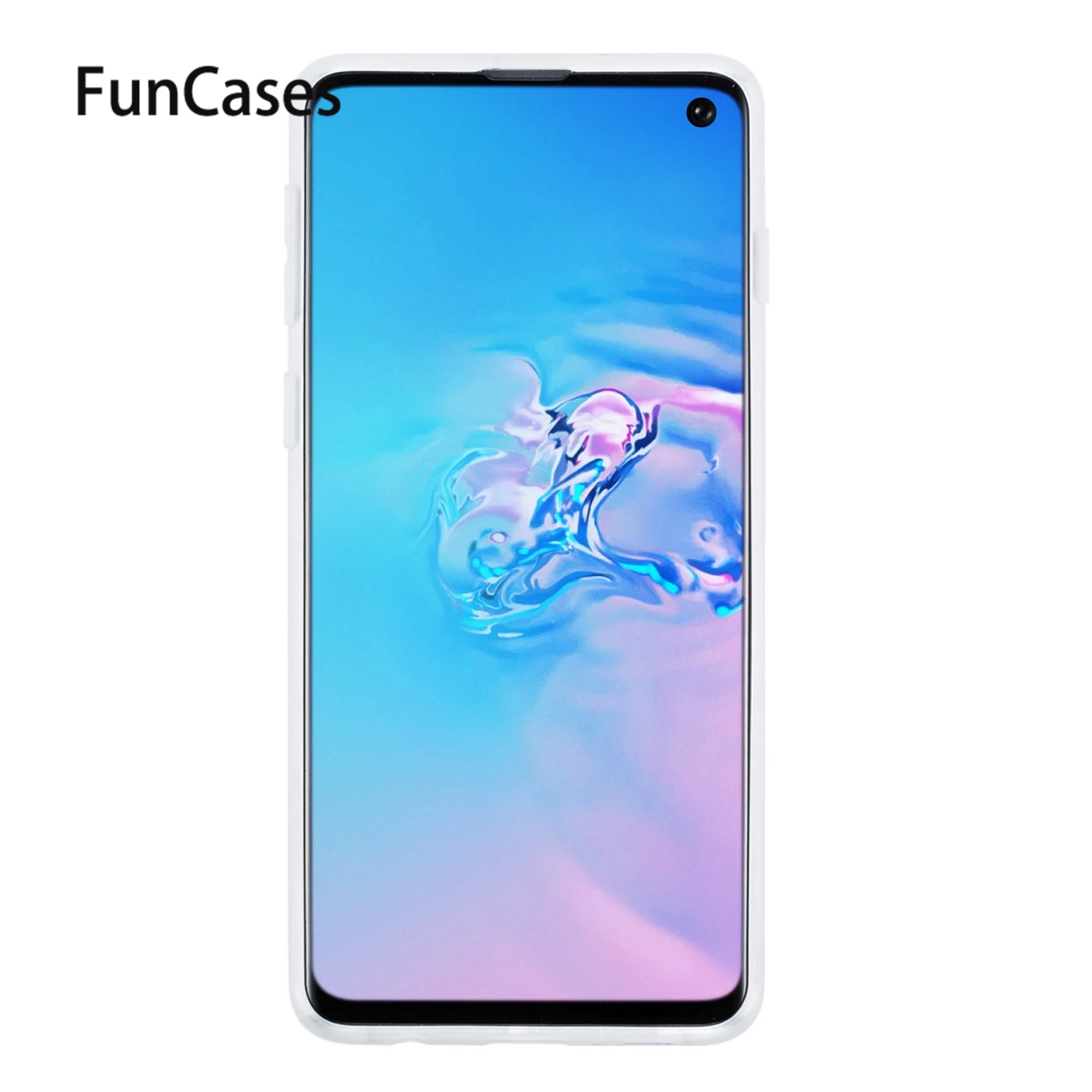 Чехлы на заднюю панель для hoesje samsung S10 полупрозрачный мягкий силиконовый