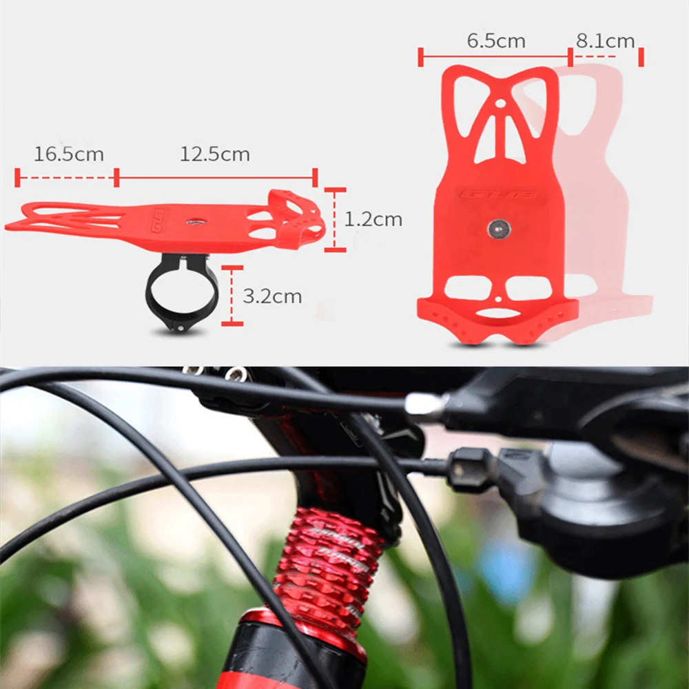 

GUB P8 Bicycle Bike Mobile Phone Holder Motorcycle Phone Holder For iPhone 11 12 Samsung Auti-Slip Bike Stand Holder