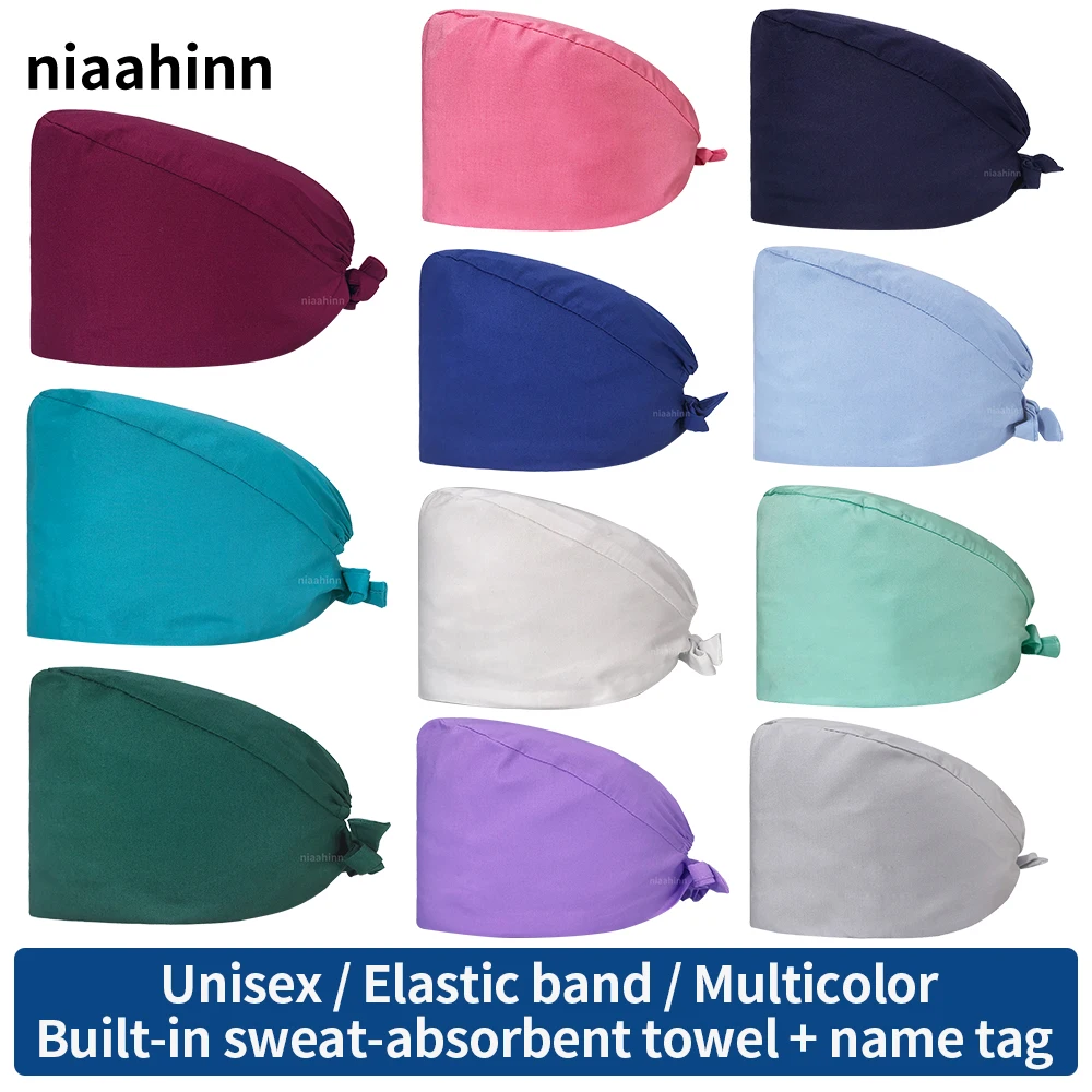 

Solid Color Unisex Surgical Cap Pharmacy Dentist Nursing Hat Laboratory Work Hat Doctor Surgicals Caps Operating Room Nurse Hats