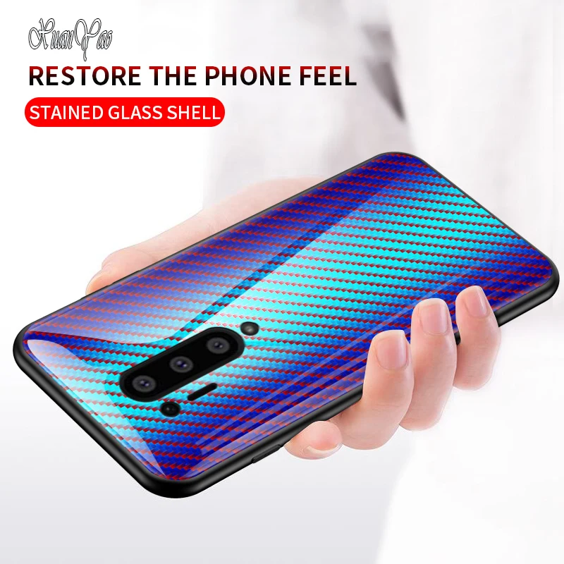 XUANYAO чехол 1 + 8 Pro One Plus стекло Жесткий Чехол OnePlus силиконовый мягкий край
