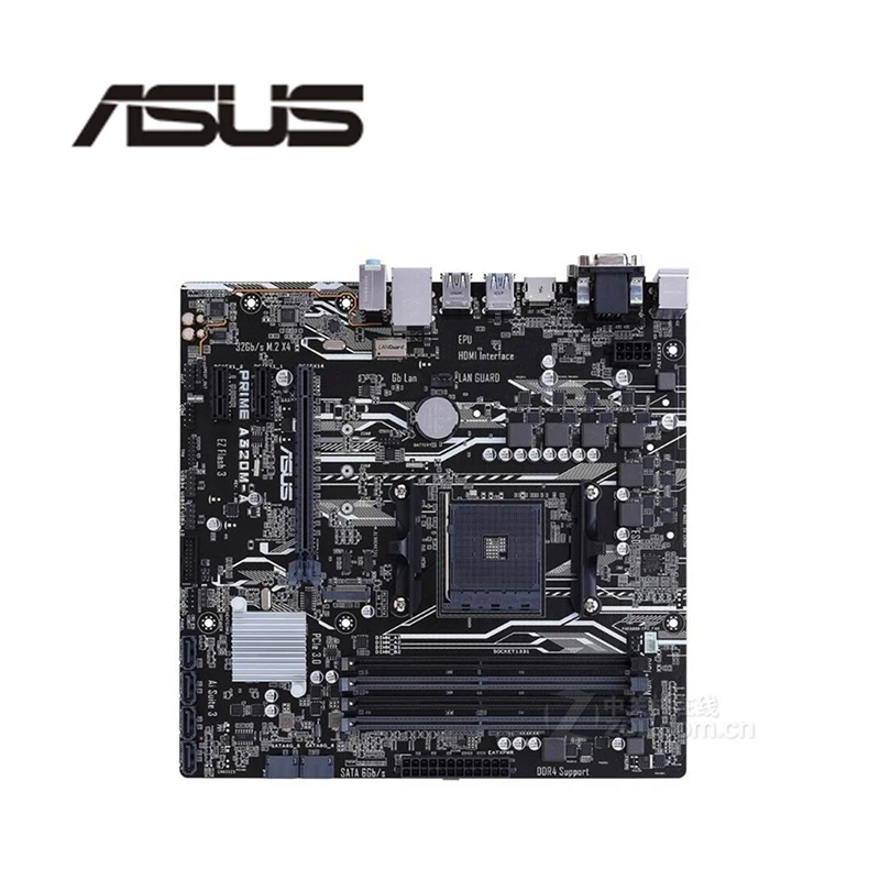 Для ASUS PRIME A320M A материнская плата Socket AM4 DDR4 для AMD A320 оригинальная десктопная Б/у