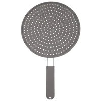 silicone splatter screen for frying pan multi use 4 in 1 grease splatter guard cooling mat drain board and strainer non stic