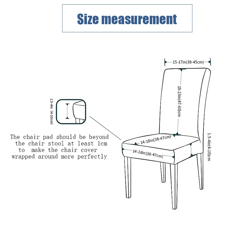 

Floral Printed Chair Covers High Elastic Seat Cover Removable and Washable Table Chair Covers For Banquet Hotel Wedding Party