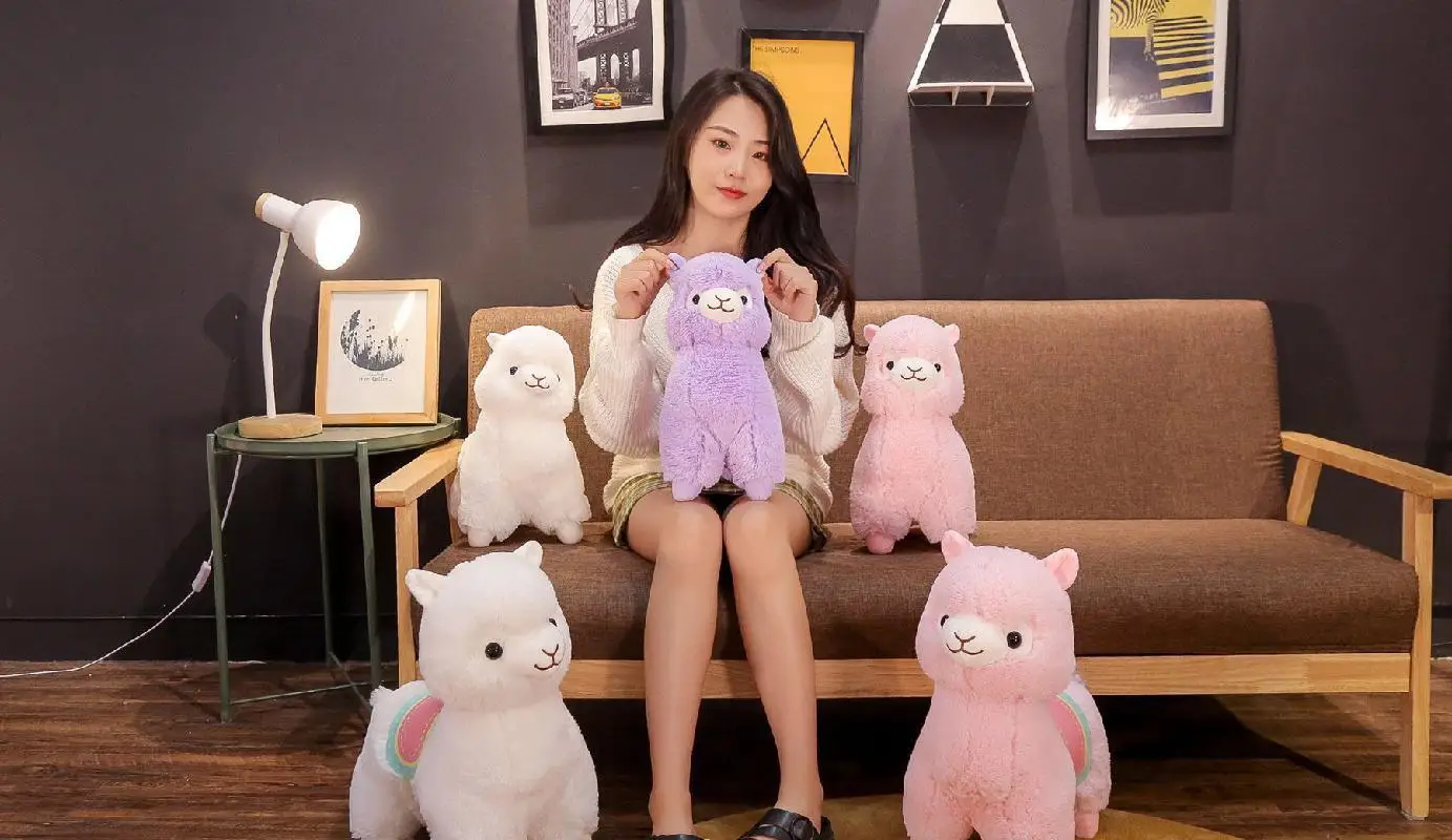 Лидер продаж милая плюшевая игрушка-альпака 35/50 см мягкая игрушка-Зверюшка