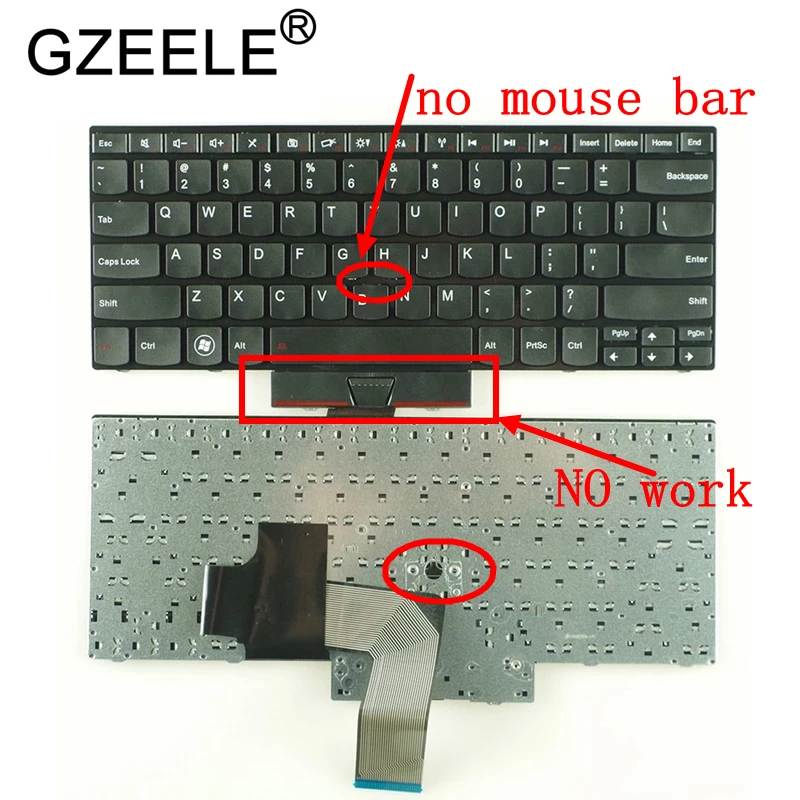 Клавиатура GZEELE для Lenovo Edge E320 E325 E420 E420S E425 английская версия Черная|Клавиатуры