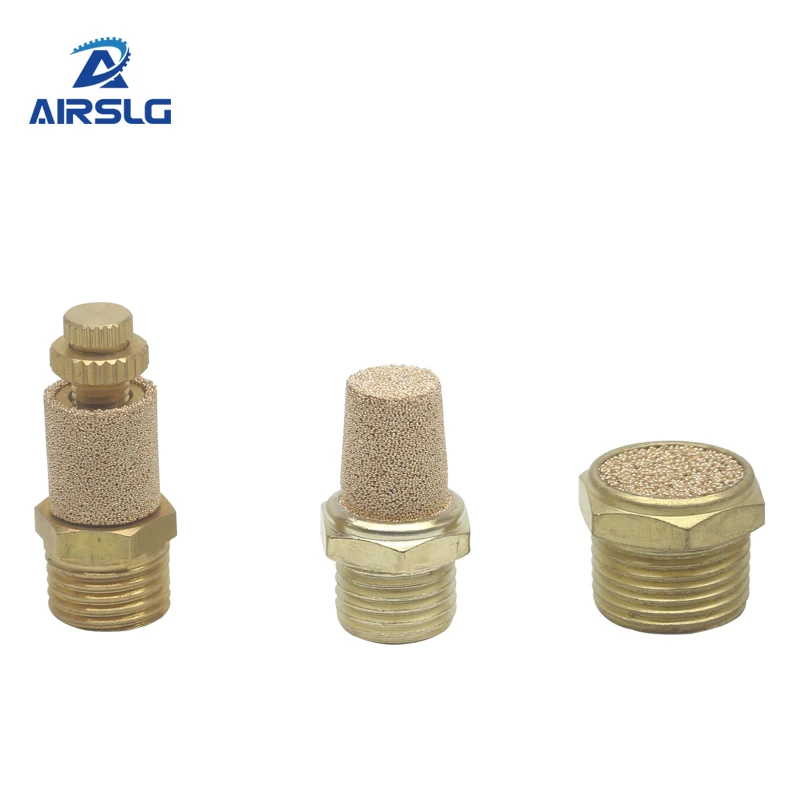 10 шт. Пневматический Глушитель Выхлопной трубы глушитель 1/8 1/4 3/8 1/2 BSP наружная