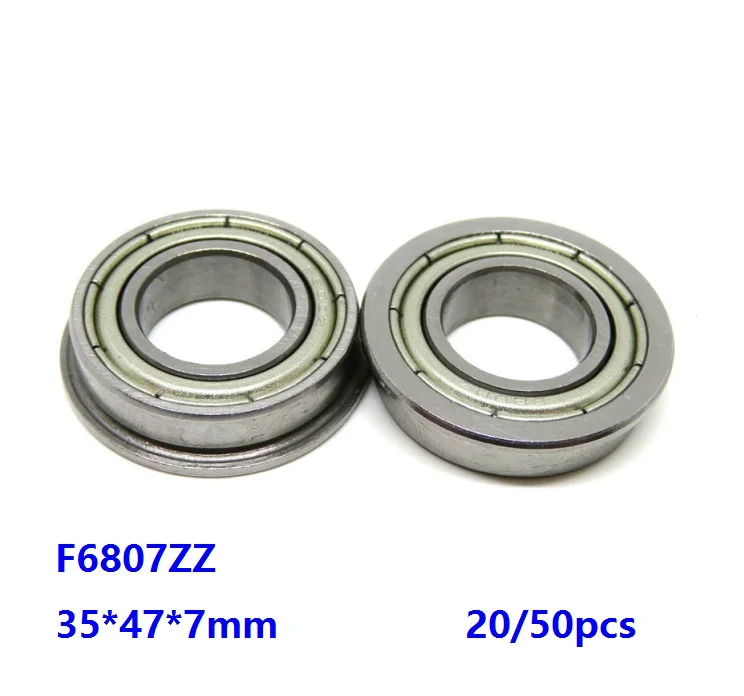 20/50 шт. F6807ZZ F6807 ZZ двойная металлическая крышка 35*47*7 мм фланцевый шарикоподшипник