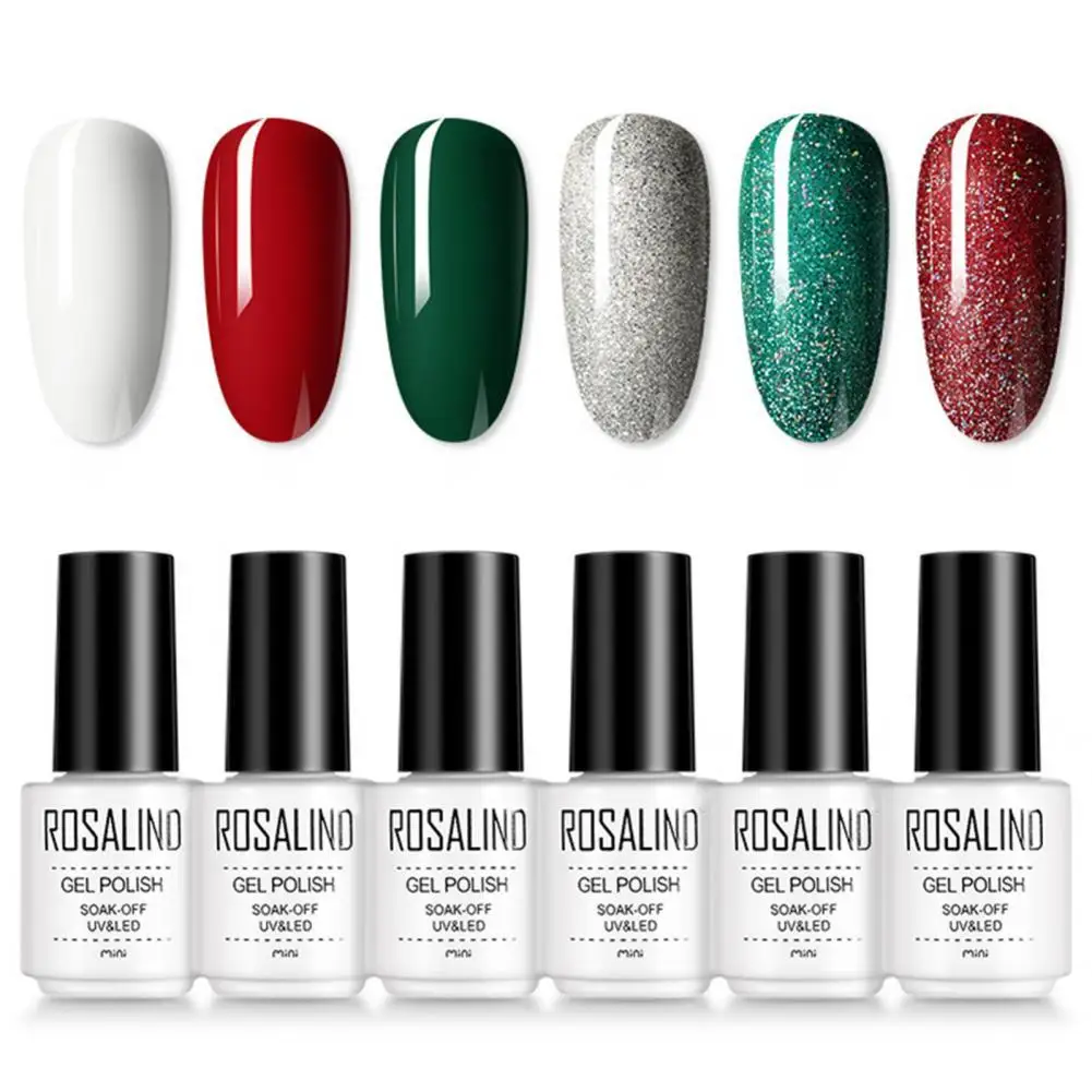 

Natural Extract 6Pcs/Set Beauty White Red Semi Permanent Primer Base Coat Lightweight Nail Art Polish Gloss for Girl
