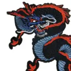 1 шт. в китайском стиле Стиль животных Изысканный черный дракон вышитая нашивка на одежду аппликация для футболки одежда аксессуар с заплатами для детей