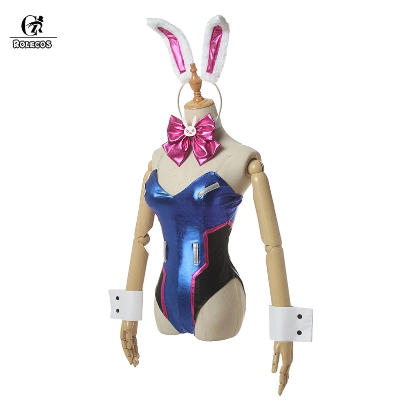 ROLECOS DVA косплей женский сексуальный костюм Song hana Bunny Girl Cotume Game OW комбинезон поверх