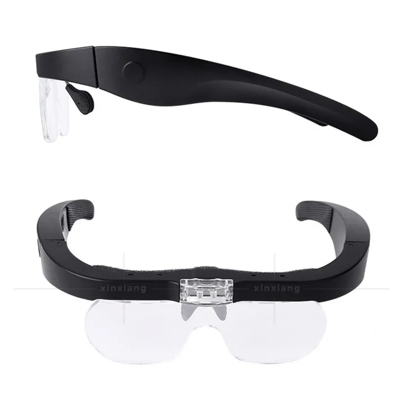 1.5X 2.5X 3.5X 5X LED Illuminated USB Rechargeable Headband Magnifying Glass Helmet Reading Repairing Cosmetic dentist Magnifier |