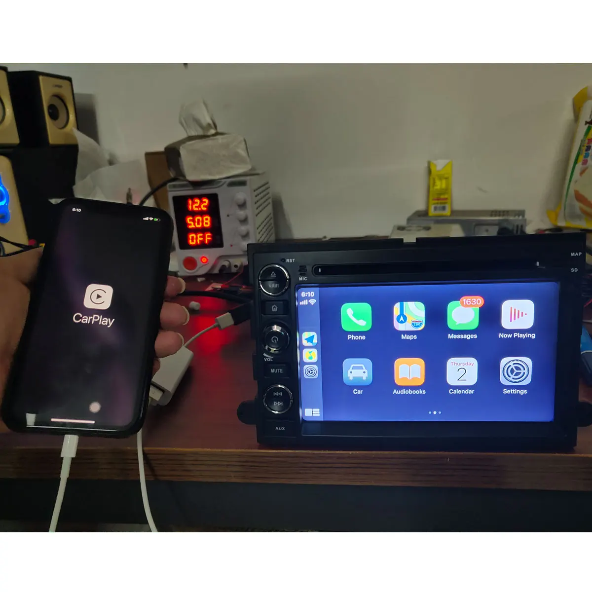 CarPlay авто ключ адаптер USB для Android автомобиля GPS навигация Авторадио Apple iOS телефоны