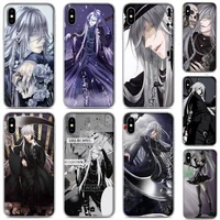 undertaker black butler kuroshitsuji phone case for clear iphone 5 5s se 6 6s 7 8 11 12 x xs xr pro plus max mini cover