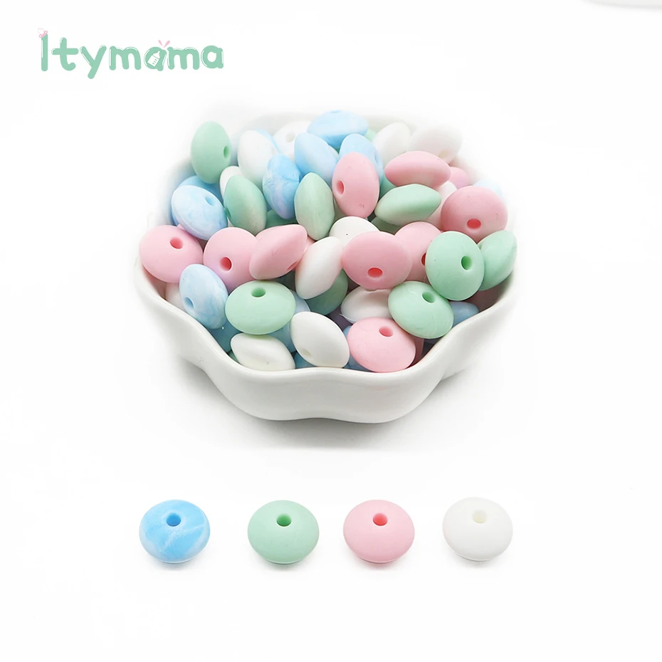 60pc BD020 Mix-9 Itymama, 60 шт., пищевые силиконовые счеты, бусины, жемчуг, силиконовые бусины, сделай сам, Прорезывание Зубов, уход за ребенком, ожерелье, соска, цепочка, детский Прорезыватель - Цвет: 60pc BD020 Mix-9