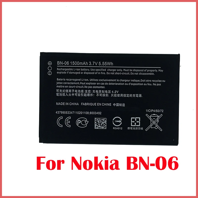 100% Оригинальный 1500 мА/ч BN-06 батарея для Nokia Microsoft Lumia 430 Lumia430 BN 06 телефон Новый
