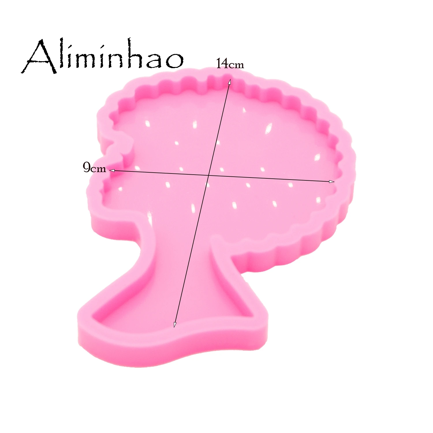 

DY0900 Glossy Afro Girl Coaster Silicone Mold, Epoxy DIY Craft Jewelry Tool, Geode Coaster Agate Resin Mold , Polymer Clay Mold