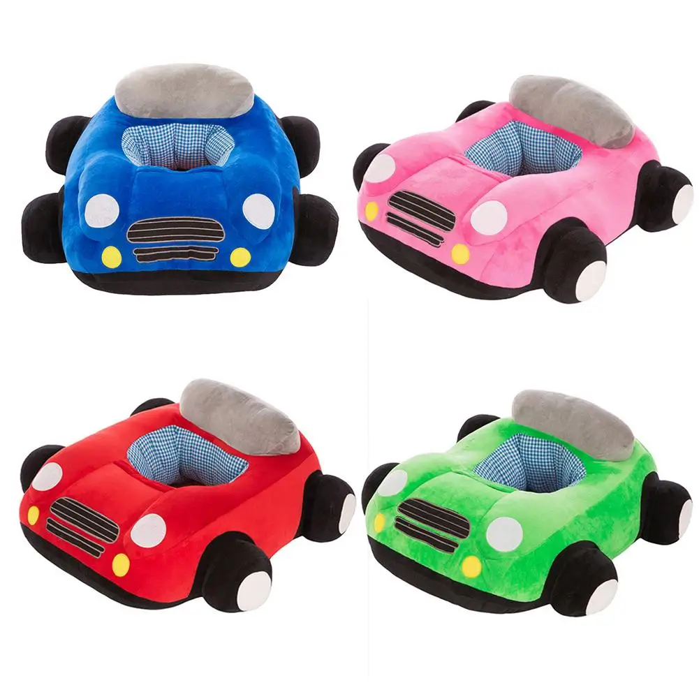 

Baby Car Shape Seats Sofa Toys Infant Furniture Plush Seat Support Without Filler Kids Learn to Sit Training Chair Leather Case