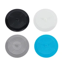 kitchen drain plug hair catcher sink flat cover round leakage proof shower silicone water stopper basin bathtub universal