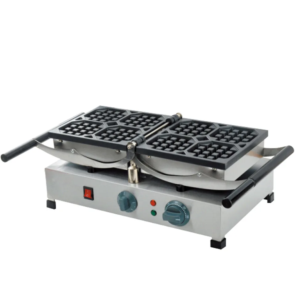 Коммерческая электрическая вафельная нагревательная флип сотовая печь для