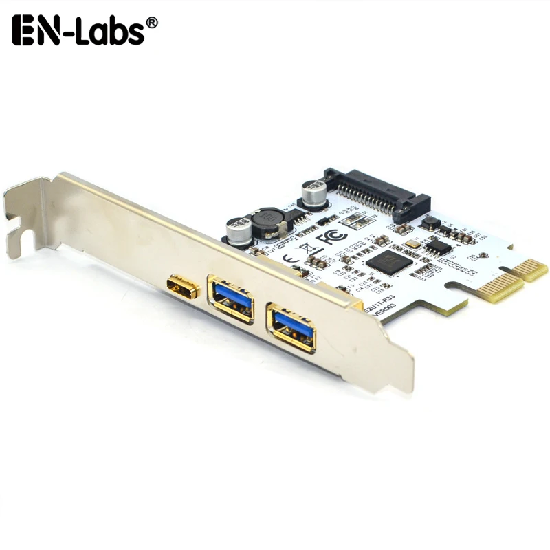 Cartão da Expansão de Usb c Pcie Pci-e Express 1x a Portas Usb-a & Tipo-c Usb 3.1 5gbps Desktop Case do pc Adicionar no Cubo do Cartão Cartões para acréscimos
