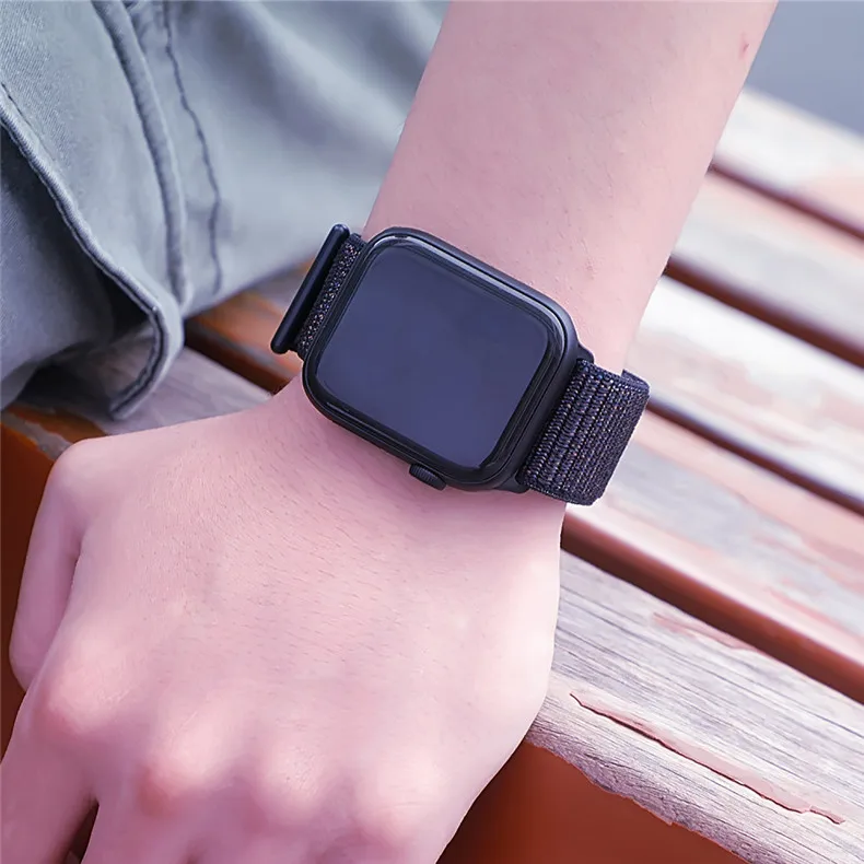 Ремешок для apple watch band sport loop apple watch 5 4 3 band 44 мм 40 мм iwatch 5 4 42 мм 38 мм correa нейлоновый браслет pulseira nato