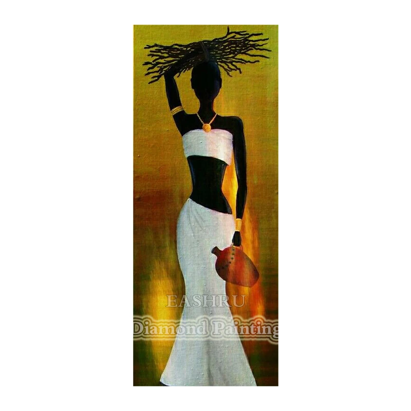 EASHRU индейская женщина большой размер полный квадратный сверло алмазная живопись