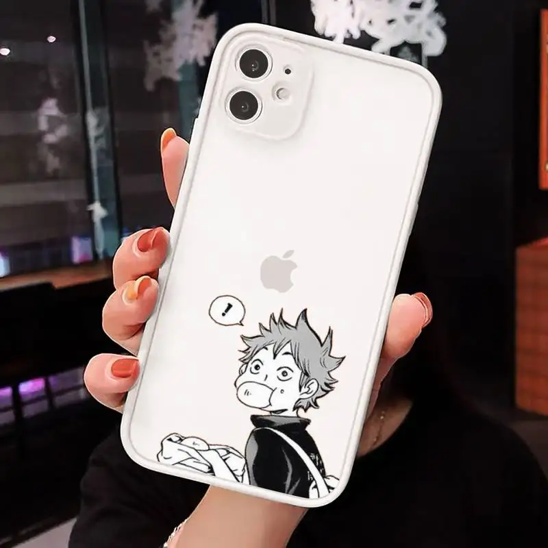 

Haikyuu Love Volleyball anime Phone Cases matte transparent For iphone 7 8 11 12 plus mini x xs xr pro max luxury brand cover