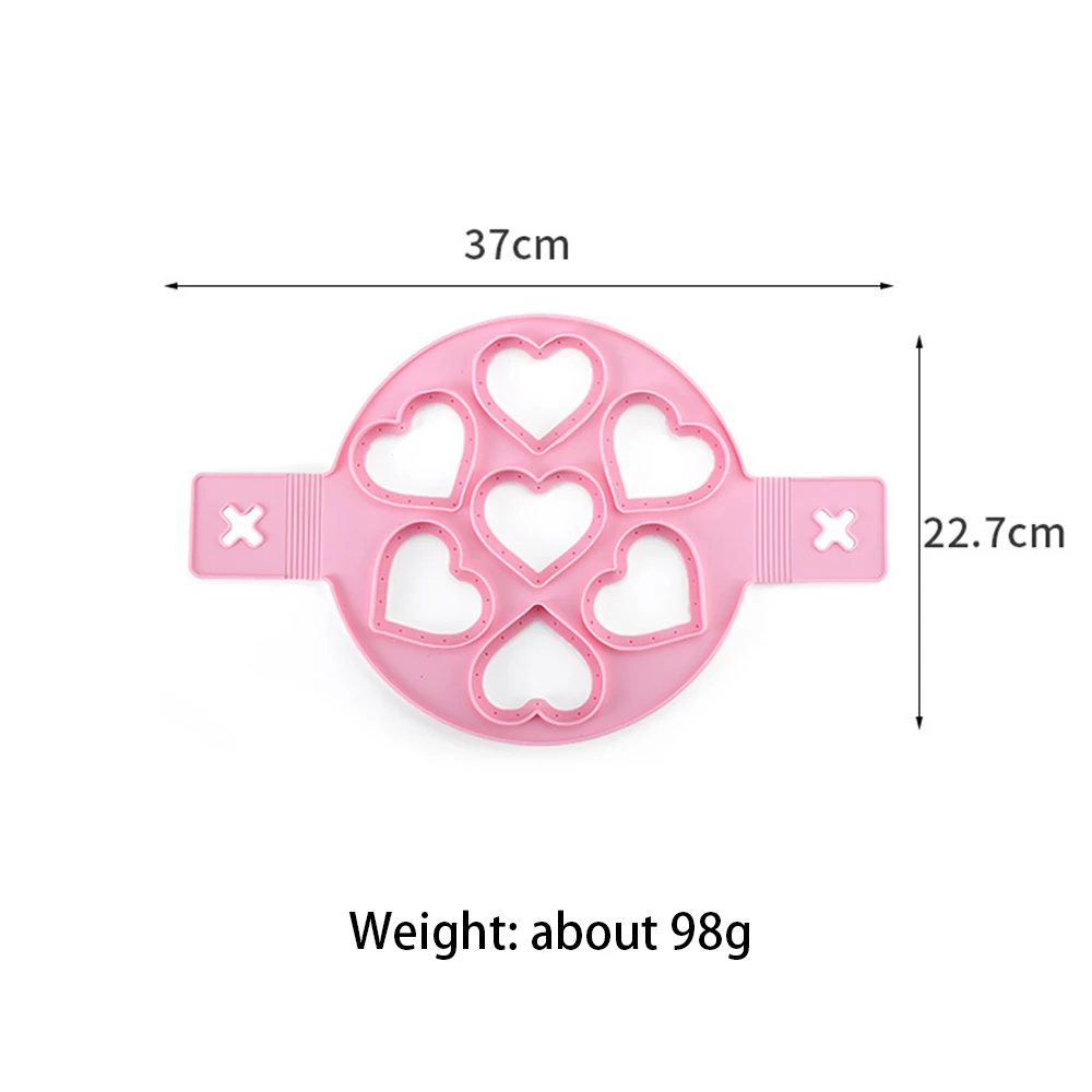 

Silicone Nonstick Fired Egg Pancake Maker Ring Cooking Tool Egg Cooker Omelette Moulds Pan Flip Eggs Mold Kitchen Baking Gadgets