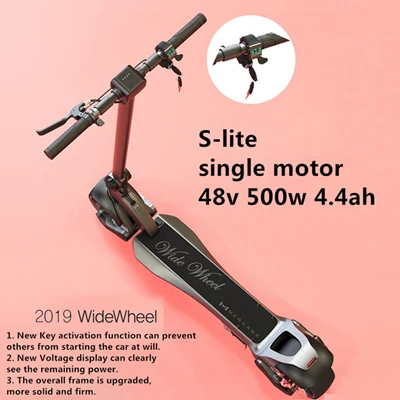 2019 S-lite ЕС сток Mercane Widewheel широкое колесо KickScooter 48 в 500 Вт/1000 Вт Двойной Мотор Складной умный электрический скутер Ховерборд - Цвет: 2019 S-lite