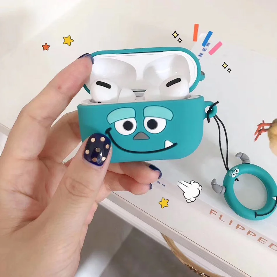 1074F 3D чехол для наушников для Airpods Pro Чехол Милые силиконовые собаки Ститч Мультяшные наушники/Earpods чехол s для Apple Air pods 3 Pro Чехол - Цвет: 1074F