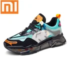 Мужские спортивные кроссовки Xiaomi 2021, модная дышащая мужская обувь на плоской подошве, удобные прогулочные мужские кроссовки для бега на массивной подошве