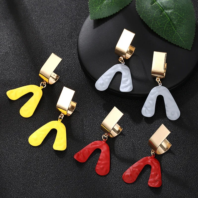 CARTER LISA простые современные женские серьги темпераментные качественные висячие в