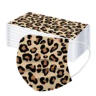 50 шт в наборе, для детей с леопардовым принтом одноразовая маска 3ply петли уха маска рот Topmask маска для защиты от загрязненного воздуха Mascarillas маска Enfant