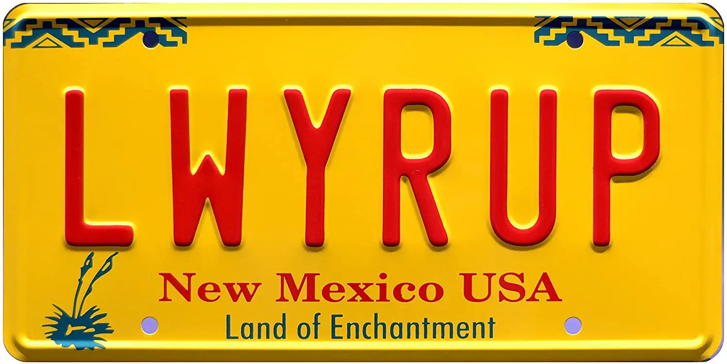 

Celebrity Machines Breaking Bad | LWYRUP | Metal Stamped License Plate