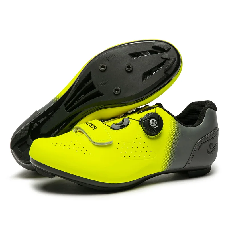 

Ultralight Men BOA Buckles SPD Cycling Shoes Self Lock Road Bike Riding Shoes Bicycle BikeTriathlon Training Sneakers 39-45